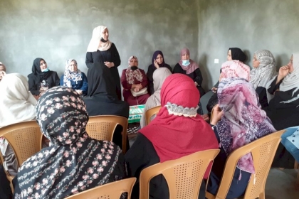 اللجنة الاجتماعية في مجلس المرأة ساحة غزة تستكمل مبادرة "رمضان الخير"