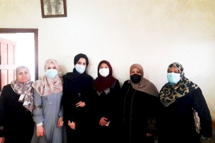 مجلس المرأة في محافظة غزة ينفذ عدد من الزيارات الميدانية لعدد من الأسر لتهنئتهم برمضان