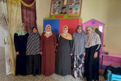 مجلس المرأة في حركة فتح ساحة غزة  ينفذ زيارات لعدد من عوائل الشهداء