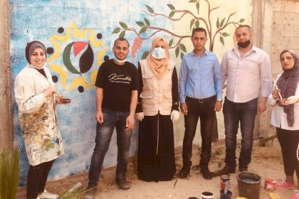 لجنة التواصل والفرق الشبابية بمجلس الشباب الفلسطيني  تنفذ حملة بعنوان "من أجل بيئة أفضل" بمحافظة غزة