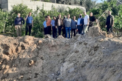 قيادة تيار الإصلاح الديمقراطي تزور أهالي الشهداء والجرحى وأصحاب المنازل المدمرة بغزة