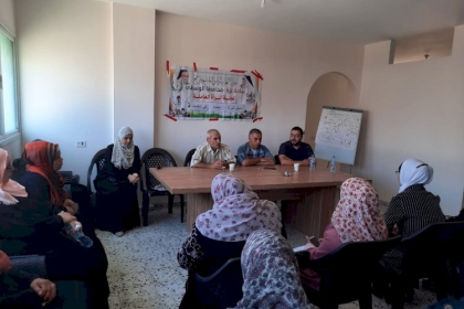 لجنة المرأة العاملة في محافظة الوسطى تنظم لقاءً بعنوان "تمثيل المرأة العاملة في النقابات ودورها الهام في المرحلة المقبلة'