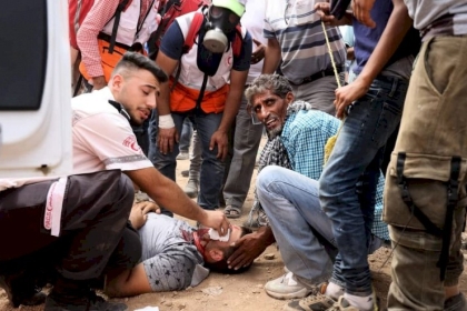 نابلس: إصابة عشرات الفلسطينيين بمواجهات مع الاحتلال