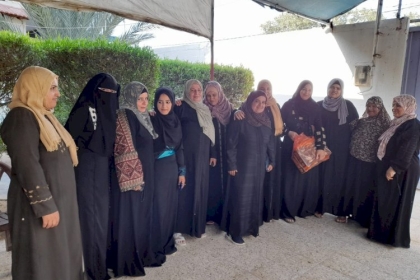 مجلس المرأة  في محافظة الشمال ينفذ سلسلة من الزيارات  لعوائل  شهـداء الانقسام الفلسطيني