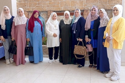 مجلس المرأة   ساحة غزة يزور عدد من الطلبة الناجحين في الثانوية العامة