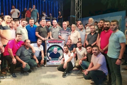 حركة فتح في محافظة الشمال تقدم التهاني الى الـ الكتري بمناسبة زفاف ابنهم