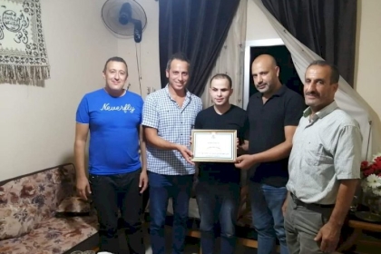 تيار الإصلاح الديمقراطي يكرم الأستاذ باسل إبراهيم سليمان لمناسبة تخرجه بدرجه ماجستير