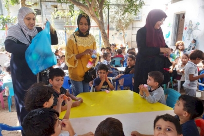 لجنة رياض الأطفال في مجلس المرأة تواصل زياراتها التفقدية وأنشطتها بمحافظة الشمال