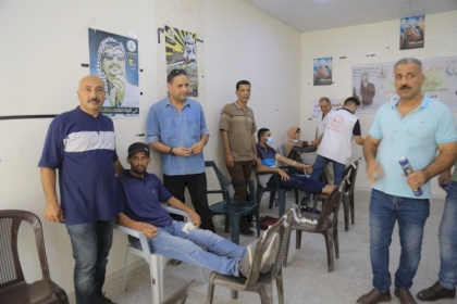 مجلس العمال في حركة فتح يستجيب لمنشادة بنك الدم ويطلق حملة بعنوان ''نداء الواجب''