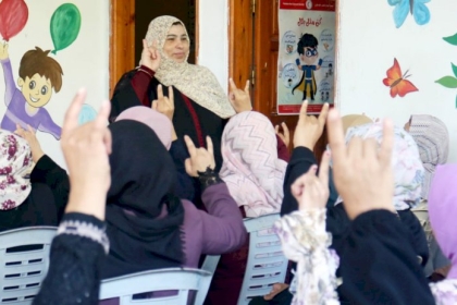 لجنة ذوي الإعاقة بمجلس المرأة في محافظة رفح ينفذ  مبادرة " للصمت حياة "