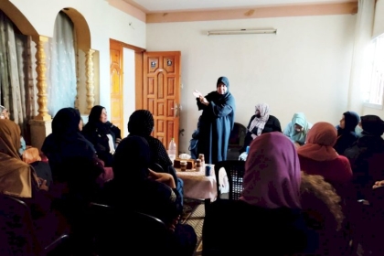 مجلس المرأة  بمحافظة غزة  ينفذ لقاءً توعوياً بعنوان "التغذية السليمة تحمي صحتك أثناء جائحة كورونا"