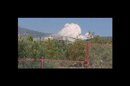 حريق ضخم في منشأة نفطية جنوبي لبنان