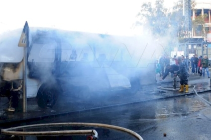 "محدث" قتلى وجرحى جراء استهداف حافلة للجيش وسط العاصمة السورية دمشق