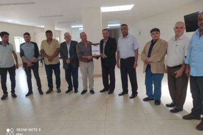 لجنة المكاتب الحركية بغزة تزور نقيب الصاغة لتهنئته بفوزه برئاسة النقابة