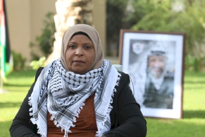 الحسنات تتحدث عن مكانة المرأة الفلسطينية لدى الزعيم الراحل ياسر عرفات
