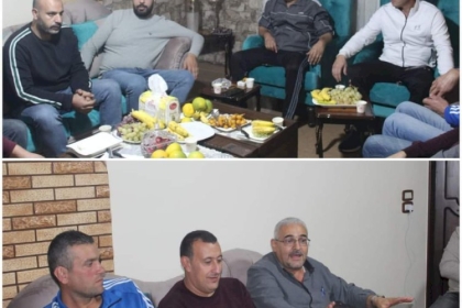 خلال زيارتهم للنادي.. تيار الاصلاح الديمقراطي يقدم مساهمة مالية لنادي الناصرة الرياضي في مخيم البارد
