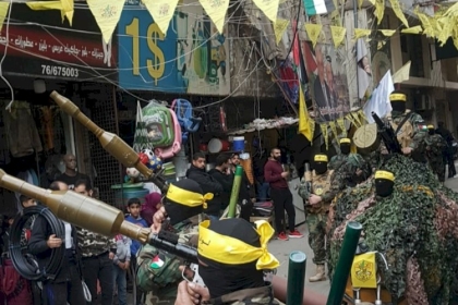 تيار الإصلاح الديمقراطي في ساحة لبنان ينظم عرض عسكري  في ذكرى انطلاقة حركة فتح الـ ٥٧