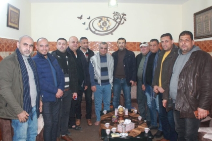 بالصور: كوادر حركة فتح بساحة غزة محافظة خانيونس تزور قيادات الحركة في المدينة