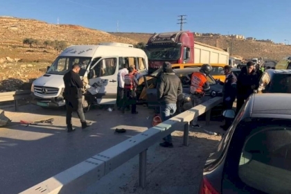 مصرع مواطن وإصابة آخرين في حادث سير جنوب نابلس