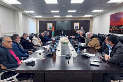 بالصور: تفاصيل اجتماع الوزيرة الكيلة مع وفد من وزارة الصحة بغزة