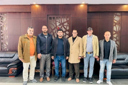 وفد  من حركة فتح بساحة غزة يزور معبر رفح ويتفقد سير العمل فيه