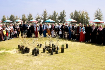 مجلس المرأة بمحافظة غزة ينفذ فعالية بعنوان"الأرض عهدنا" في ذكرى يوم الأرض