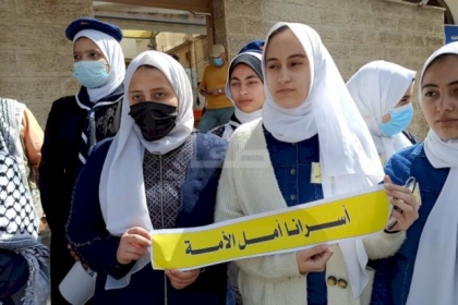 وقفة اسنادية بغزة للأسرى الإداريين المقاطعين لمحاكم الاحتلال منذ 94 يومًا