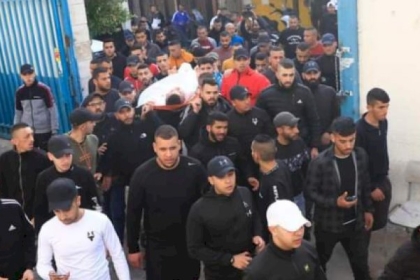 تشييع جثمان الشهيدين غنيم وزكارنة