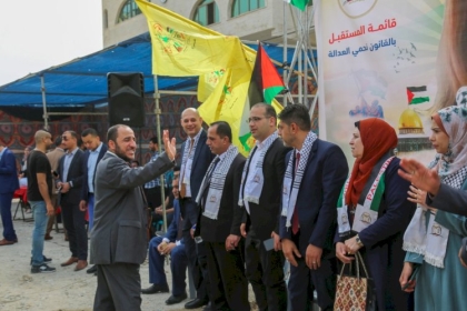 في استقبالهم ممثلي قائمة المستقبل.. توافد أعضاء الهيئة العامة للمحامين للادلاء بأصواتهم في انتخابات النقابة لعام  2022