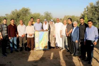 بحضور أمين سر حركة فتح بغزة.. لجنة اللاجئين تزور المختار أبو الفهد الحميدي أحد المعمرين الذين عايشوا أحداث النكبة