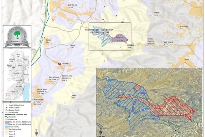 الخليل: الاحتلال يشرعن مستوطنة ويستولي على 520 دونما من أراضي دورا