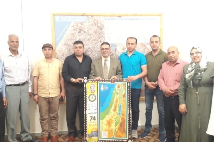 مفوضية اللاجئين بحركة فتح تنظم زيارة لرئيس مكتب الأونروا بمحافظة الشمال