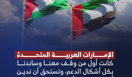 نشطاء فلسطينيون يطلقون حملة #مع_الإمارات رفضًا للعدوان على الإمارات والدول العربية الشقيقة