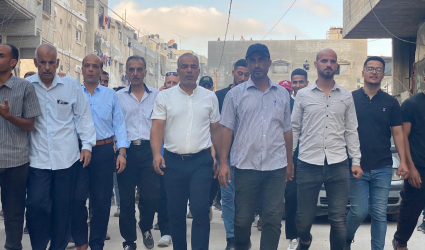 تيار الإصلاح الديمقراطي في حركة فتح بمحافظة خان يونس يؤدي واجب العزاء بوفاة الحاج عبدالله أبو ستة