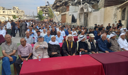 تيار الإصلاح الديمقراطي بمحافظة غزة يشارك في الصلح العشائري بين عائلتي حبيب وعبيد