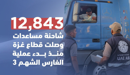 فيديو:   75 شاحنة إماراتية تحمل 800 طن من المساعدات تصل إلى غزة