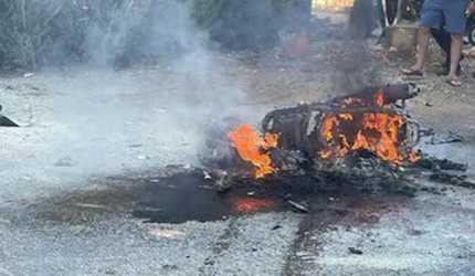 شهيدان وعدد من الإصابات في استهداف دراجة نارية في محيط مدينة أصداء شمالي مدينة خانيونس