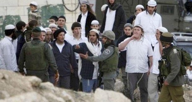 مواطنون يشاركون في مسيرة منددة باعتداءات المتسوطنين في سلفيت