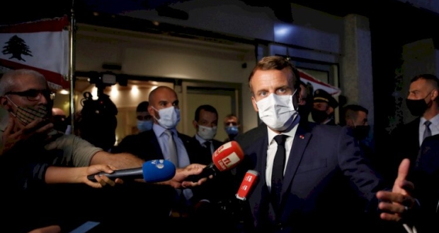 الرئيس الفرنسي إيمانويل ماكرون في لبنان