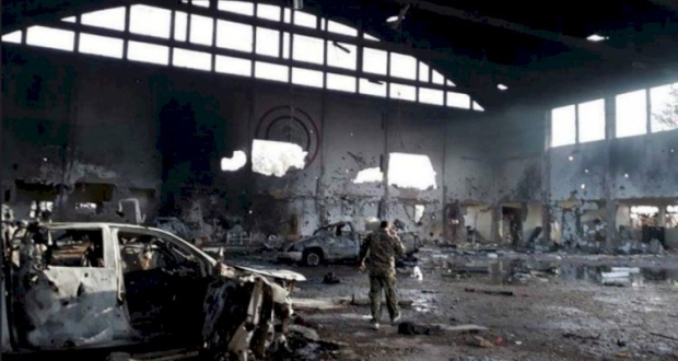 استهداف مطار  " T4" بريف حمص