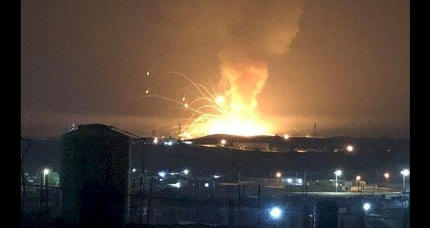 انفجار يهز مدينة الزرقاء واندلاع حريق كبير 