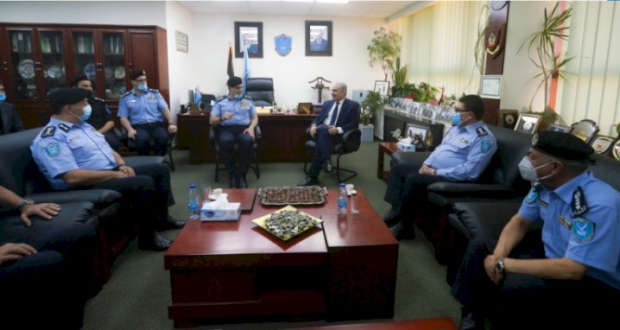 اشتية وقادة الأجهزة الأمنية- رام الله