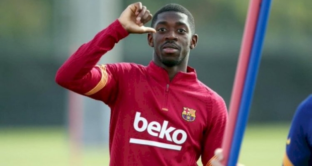 عثمان ديمبيلي ‏ لاعب كرة قدم فرنسي ومركز الهجوم في برشلونة