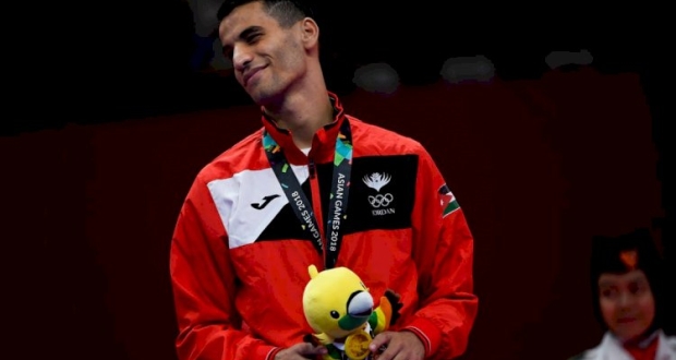 نجم التايكواندو الأردني أحمد أبو غوش