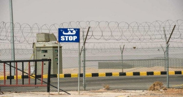 جانب من منفذ عرعر الحدودي