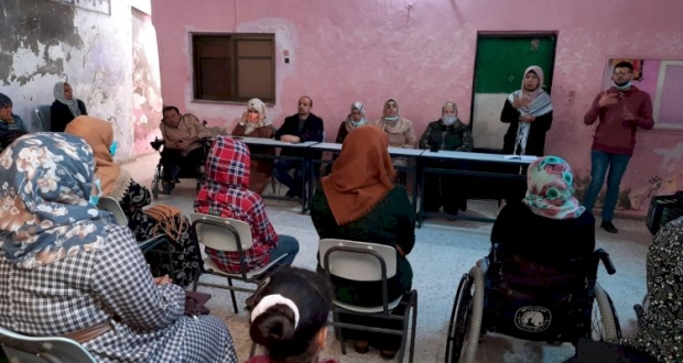 مجلس المرأة بمحافظة رفح يعقد لقاء حول ( العنف ضد المرأة وواقع النساء  ذوات الإعاقة والعنف الممارس بحقهم)