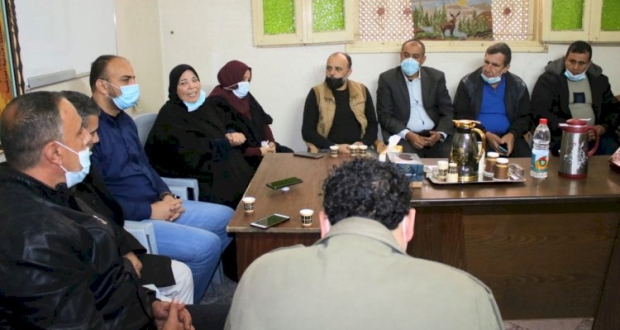 قيادة حركة فتح ساحة ومحافظة غزة تزور جمعية جذور الزيتون