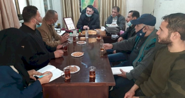 مجلس العمال ينفذ زيارة إلى مكتب العمل في محافظة رفح