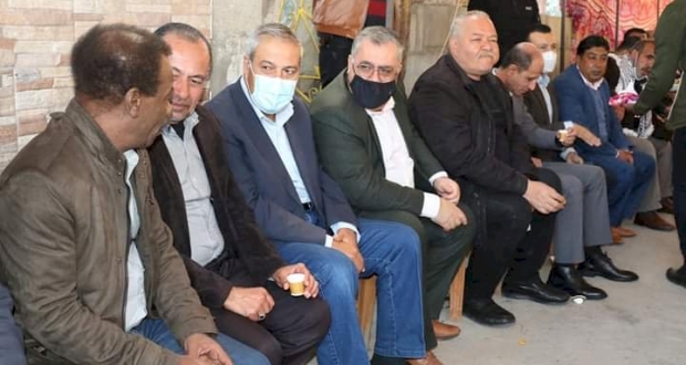 غزة:النائب ماجد ابو شمالة بزيارة إلى القائد توفيق ابو خوصة