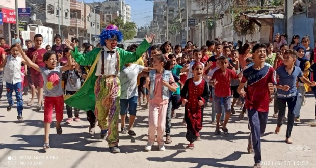 مجلس الشباب ينفذ فعاليات دعم نفسي للاطفال في شمال غزة 